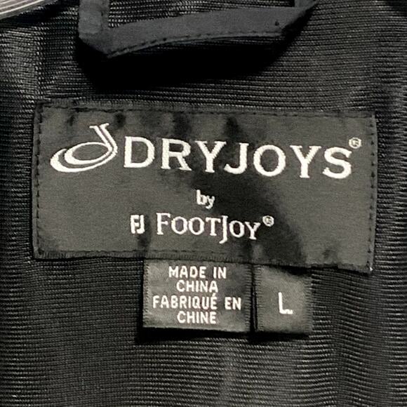 Men's L DRYJOYS by FootJoy Short Sleeve Golf Pullover Rain Windbreaker Jacket - Picture 2 of 8